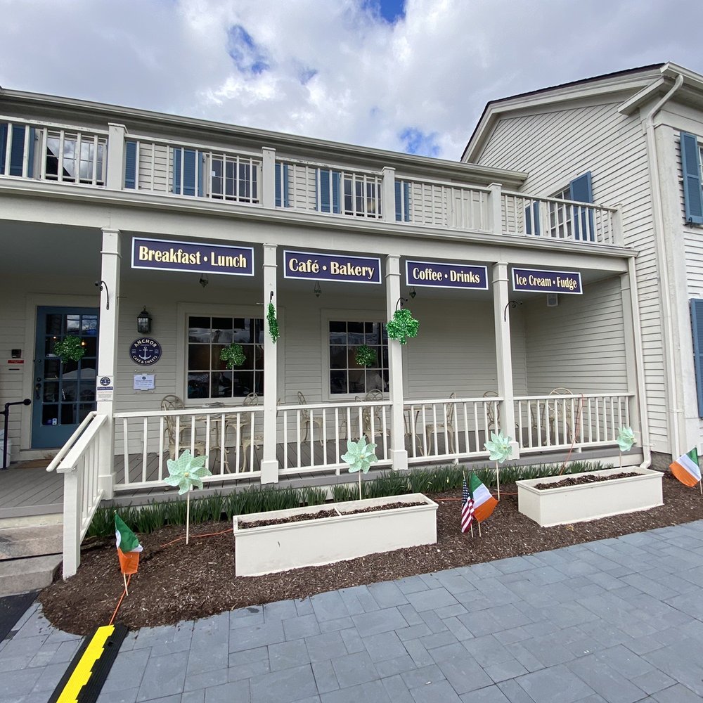 the front of the building