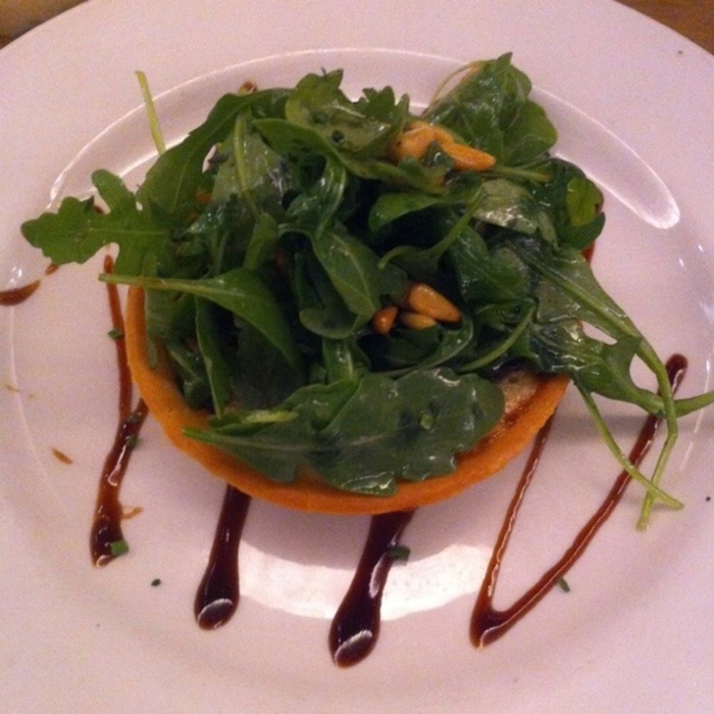 Belgo Centraal - Their Summer Special, there is goats cheese and mushroom under there somewhere. - Belgian Near Me - London, XGL Belgo Centraal - Their Summer Special, there is goats cheese and mushroom under there somewhere. - Belgian Near Me - London, XGL