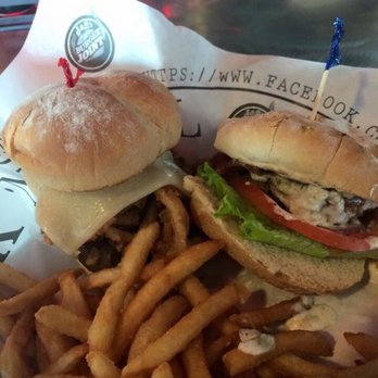 S&B's Burger Joint - Fire and Black & Bleu Sliders with Fries - Burgers Near Me - Oklahoma City, Oklahoma S&B's Burger Joint - Fire and Black & Bleu Sliders with Fries - Burgers Near Me - Oklahoma City, Oklahoma