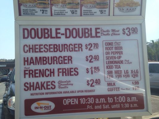 Menu photo 6 In-N-Out Burger Sherman Oaks, CA