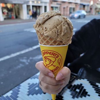 Lappert's Ice Cream - Kauai coffee in a waffle cone. Plus 90 cents. - Ice Cream & Frozen Yogurt Near Me - Sausalito, California