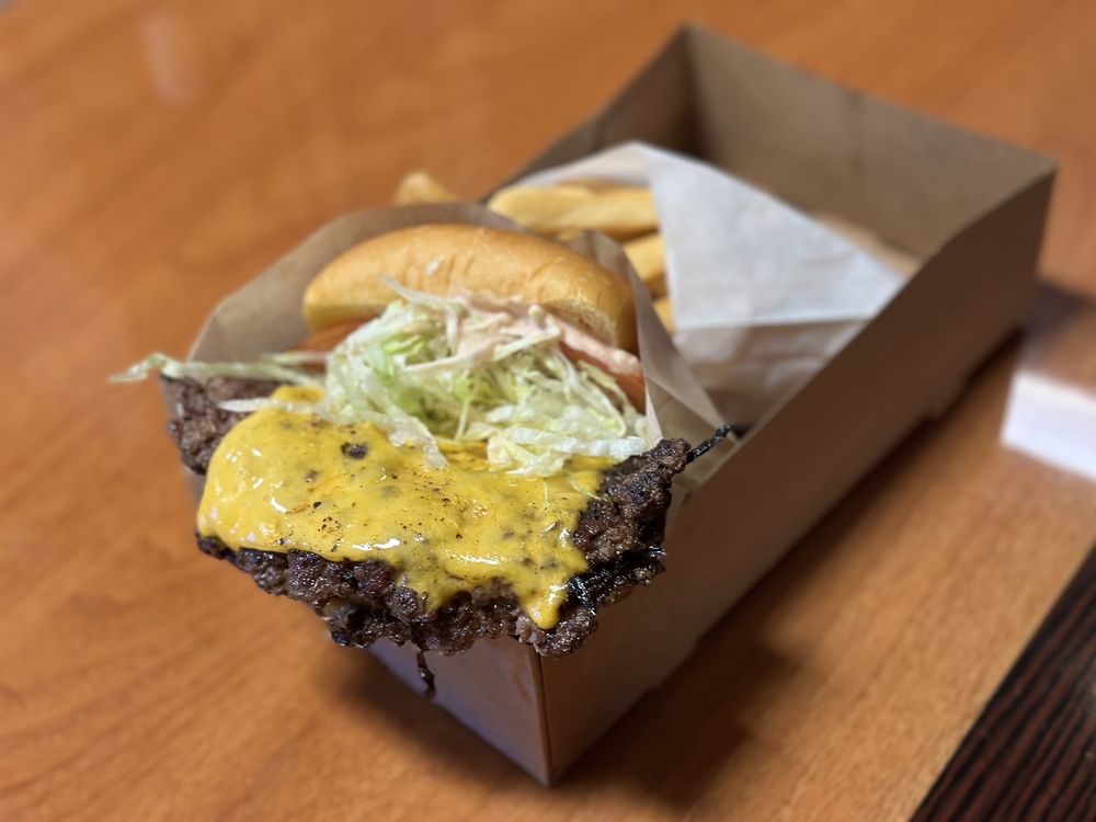 Food from Outpost Burger