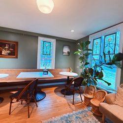 Providence Home + Garden - Cafe seating in the back