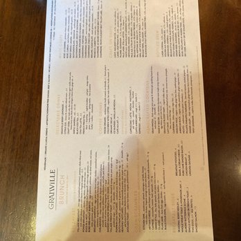 GRANVILLE - Brunch Menu - New American Near Me - Studio City, California GRANVILLE - Brunch Menu - New American Near Me - Studio City, California