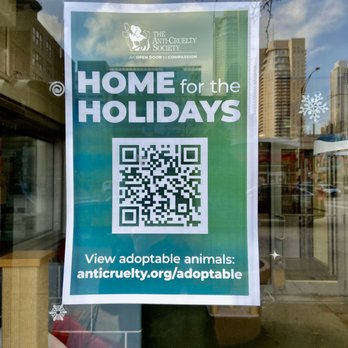 Anti-Cruelty - QR Code Can Be Scanned to look at available animals to adopt-December 2021 - Animal Shelters Near Me - Chicago, Illinois