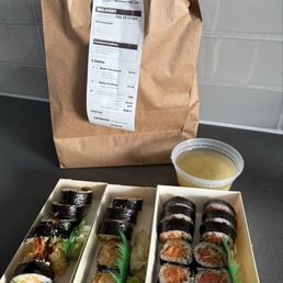 Ordered Maki Trio lunch plus scallop maki on Grubhub and it was so good . Would recommend! Ordered Maki Trio lunch plus scallop maki on Grubhub and it was so good . Would recommend!