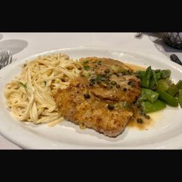 Veal on butter and dry pasta Veal on butter and dry pasta