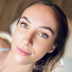 Bee Queen MedInk & Aesthetics - Brow Lami & Timt just after procedure