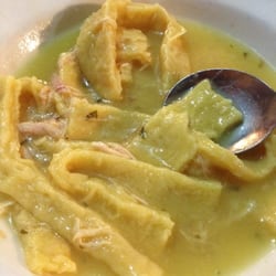Homemade chicken and noodles.