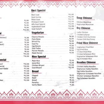 Alfa Capri - Menu - Pakistani Near Me - Houston, Texas