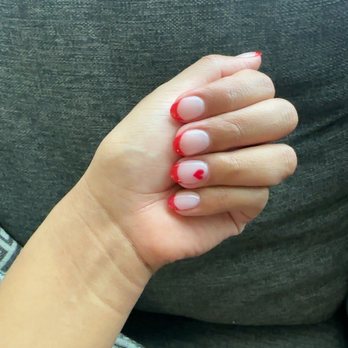 Orange Nails Bar - Next day, after showering. Nails still look pretty - Nail Salons Near Me - Orange, California Orange Nails Bar - Next day, after showering. Nails still look pretty - Nail Salons Near Me - Orange, California