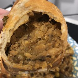Inside veggie samosa