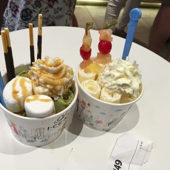 I CE NY - Go Green (Tea) and Pina Colada - Desserts Near Me - New York, New York I CE NY - Go Green (Tea) and Pina Colada - Desserts Near Me - New York, New York