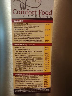 Menu photo 1 Comfort Food Catering Bensalem, PA