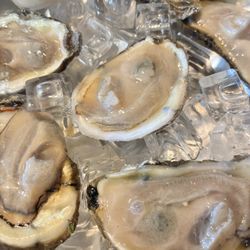 Salted Fork Kitchen - Chesapeake Bay oysters /with lemon wedge