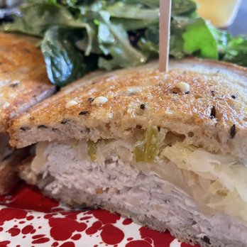 Bolt - Another shot of the Turkey Reuben Sandwich and salad - Coffee & Tea Near Me - Los Angeles, California Bolt - Another shot of the Turkey Reuben Sandwich and salad - Coffee & Tea Near Me - Los Angeles, California