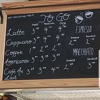 Faema Caffe - a menu on a blackboard - Appliances Near Me - Concord, Ontario