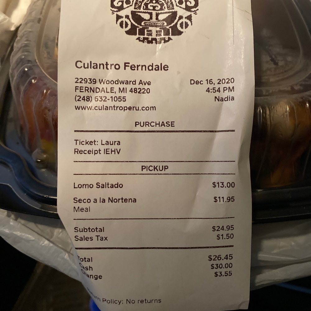 Culantro - Peruvian Near Me - Ferndale, Michigan