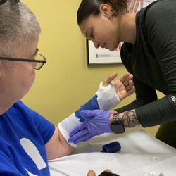 Central Coast Orthopedic Medical Group - Anyssia putting on my fourth cast.