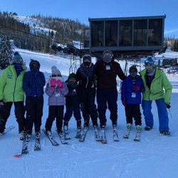 Pagosa Ski Rentals - The family with two ski instructors at Wolf Creek Ski Resort