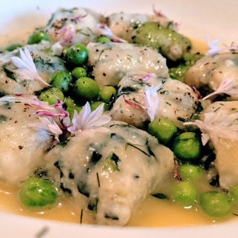 Rustic Canyon - Riocotta dumplings with Valdivia peas, flavas, black pepper.. - Wine Bars Near Me - Santa Monica, California Rustic Canyon - Riocotta dumplings with Valdivia peas, flavas, black pepper.. - Wine Bars Near Me - Santa Monica, California