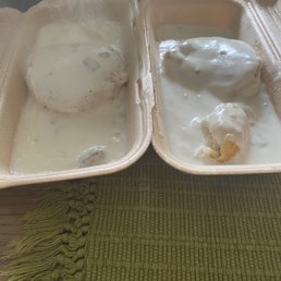 This is what we get. Never a whole biscuit the way it should be. It looks like they are already half eaten. Don't serve scraps.