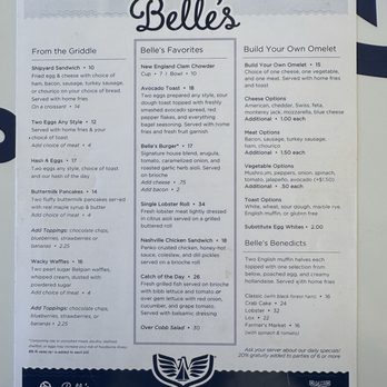 Belle's - Menu - Cafes Near Me - Newport, Rhode Island Belle's - Menu - Cafes Near Me - Newport, Rhode Island