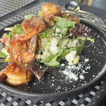 Miggs - Greek Salad with large shrimp - Diners Near Me - Dunedin, Florida Miggs - Greek Salad with large shrimp - Diners Near Me - Dunedin, Florida