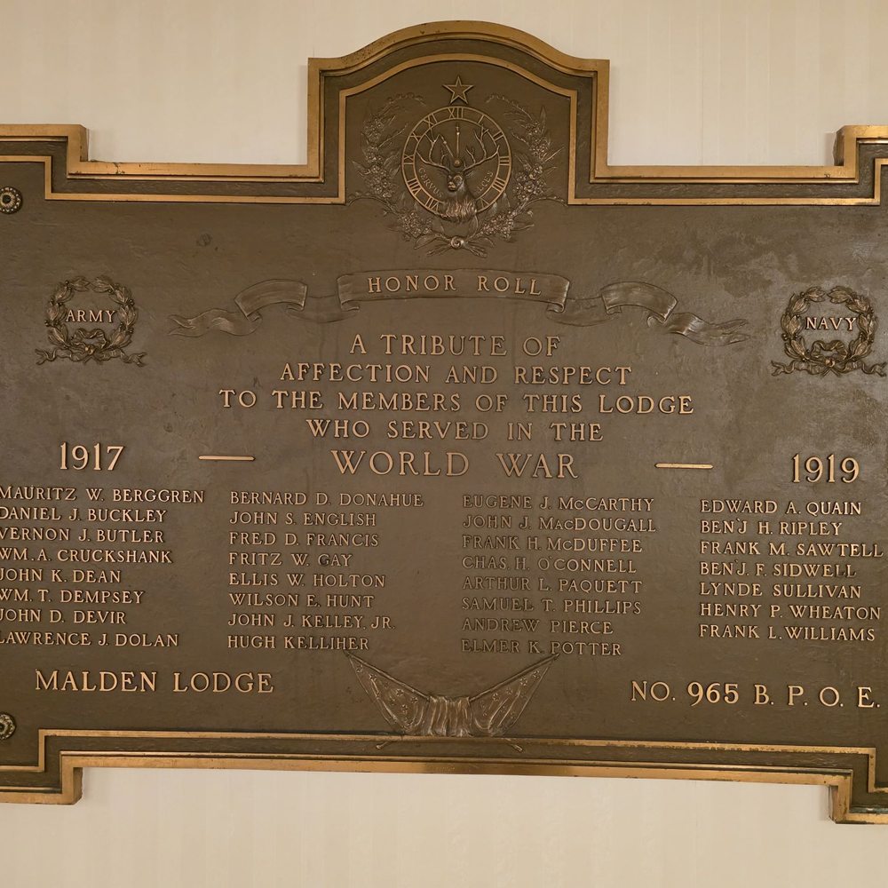 Weir Funeral Home - Plaque in the basement - Funeral Services & Cemeteries Near Me - Malden, Massachusetts Weir Funeral Home - Plaque in the basement - Funeral Services & Cemeteries Near Me - Malden, Massachusetts