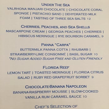 Flying Fish - Dessert menu - Seafood Near Me - Orlando, Florida Flying Fish - Dessert menu - Seafood Near Me - Orlando, Florida