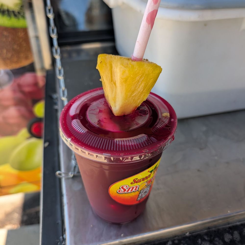 Beet juice with coconut water. So good and refreshing!! Beet juice with coconut water. So good and refreshing!!
