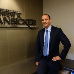 The Law Office of Andrew M. Dansicker - Andrew in the reception area of the Law Office of Andrew M. Dansicker, LLC