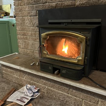 Panhandle Heating - A recent wood stove insert install - Heating & Air Conditioning/HVAC Near Me - Moscow, Idaho Panhandle Heating - A recent wood stove insert install - Heating & Air Conditioning/HVAC Near Me - Moscow, Idaho