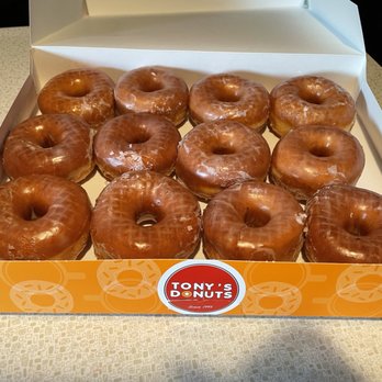 Tony's Donuts & Cafe - 1 dozen glazed yeast donuts - Breakfast & Brunch Near Me - Maryland Heights, Missouri