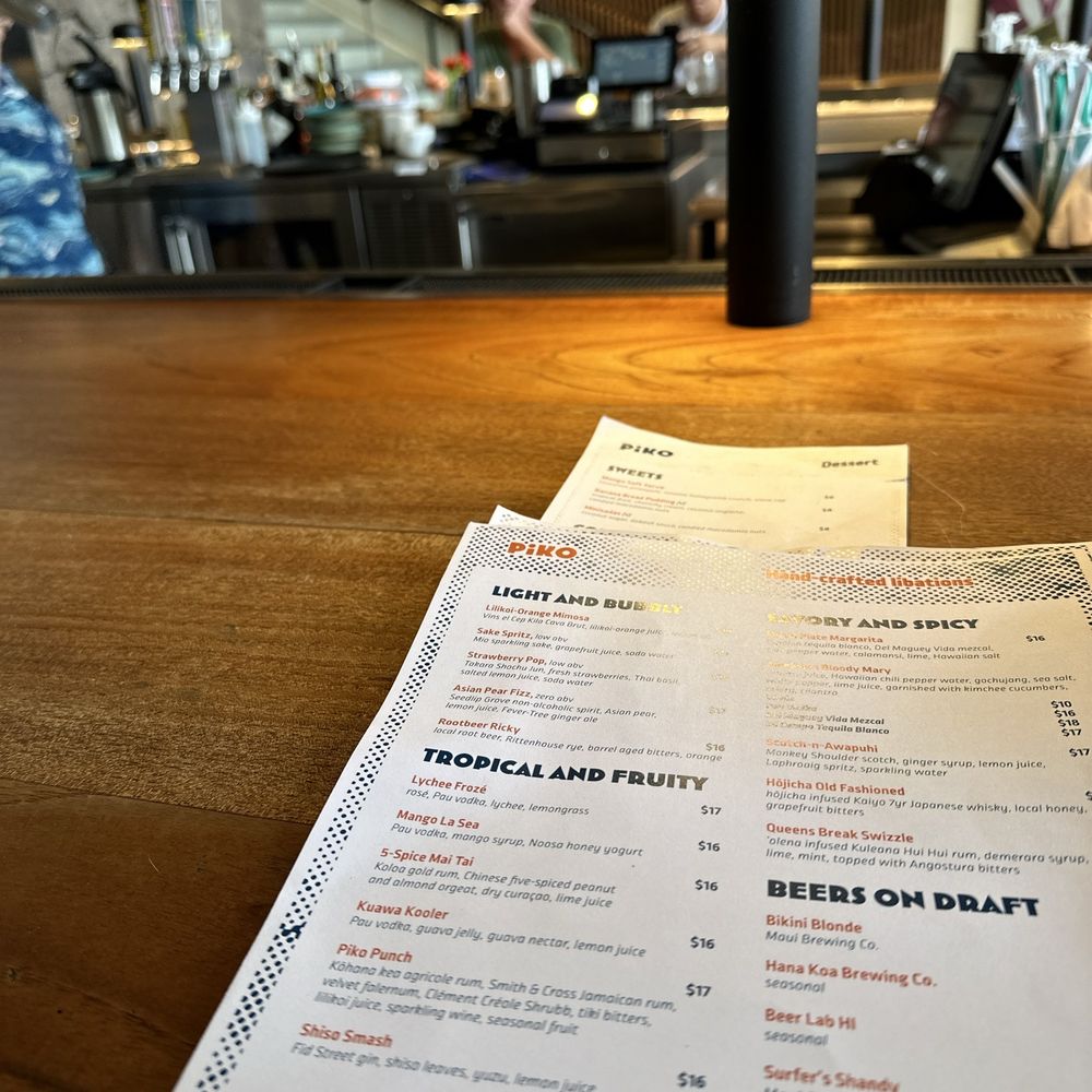 Piko Kitchen + Bar - Cocktail Bars Near Me - Honolulu, Hawaii