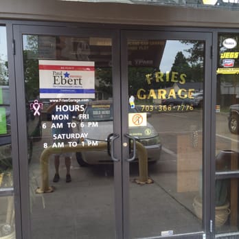 Fries Garage - Sat Hours - Auto Repair Near Me - Manassas, Virginia