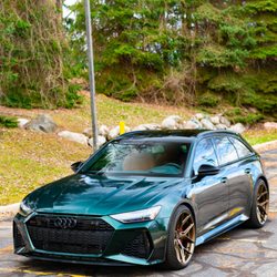 Precision Motorsports - C8 RS6  Got HF5 Vossen Wheels, Our Own In house lowering links & a full cat-back Akrapovic Exhaust!    Check it out on instagram!