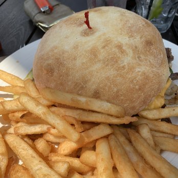 Stefan Grill Cafe Bar - Steak sandwich, enough to share - Cocktail Bars Near Me - Hodgkins, Illinois