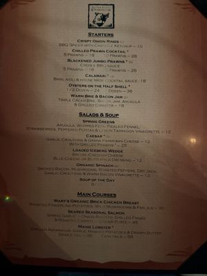 Menu photo 1 Sutter Street Steakhouse Folsom, CA