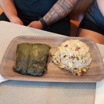 Kuhio Grille - Laulau with fried rice - Hawaiian Near Me - Hilo, Hawaii Kuhio Grille - Laulau with fried rice - Hawaiian Near Me - Hilo, Hawaii