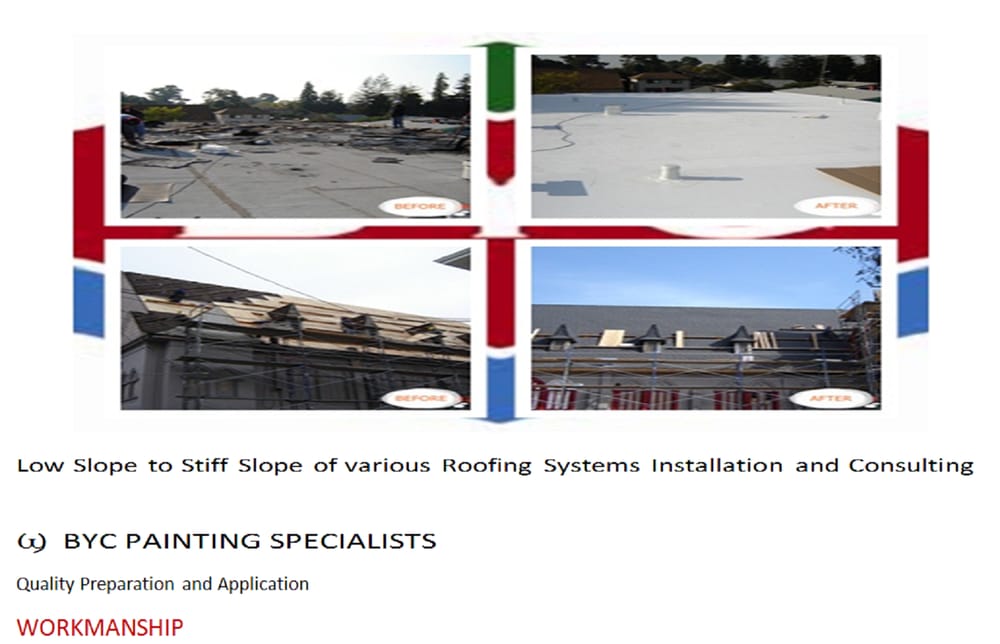 Slide of BYC Roofing & Painting
