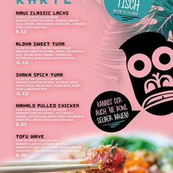 Maui Poké Guys - Zu den fertigen Bowls, kann man sich auch welche selber Bauen
