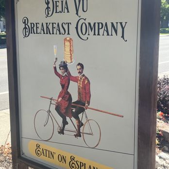 Deja Vu Breakfast Company - Outdoor sign - Breakfast & Brunch Near Me - Chico, California