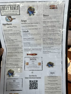 Menu photo 4 Lucky Bones Backwater Grille Cape May, NJ