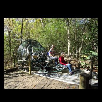 Baton Rouge Zoo - Me and mom on the airboat outside the aquarium! - Zoos Near Me - Baton Rouge, Louisiana