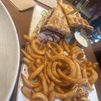 Babica Hen Cafe - Waffle sandwich was super delicious - Breakfast & Brunch Near Me - Lake Oswego, Oregon