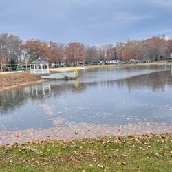 Oldman's Creek Campground - Lakefront view from our site