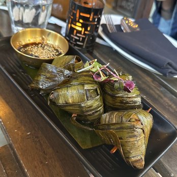Up Thai - Hai Gai Hor Bai Touy (Chicken Wrapped Pandan leaves) - Thai Near Me - New York, New York