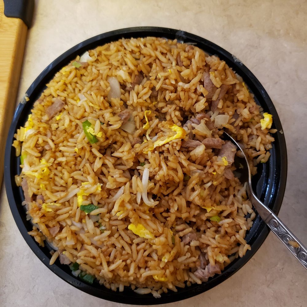 126 Chinese Restaurant - Beef fried rice with extra green onion in it and white onion as well. - Chinese Near Me - Kitchener, Ontario