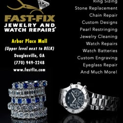 Fast-Fix Jewelry and Watch Repairs - Douglasville - ASK ABOUT OUR EXLCUSIVE 5 YEAR WATCH BATTERY OPTION ON ALL WATCHES